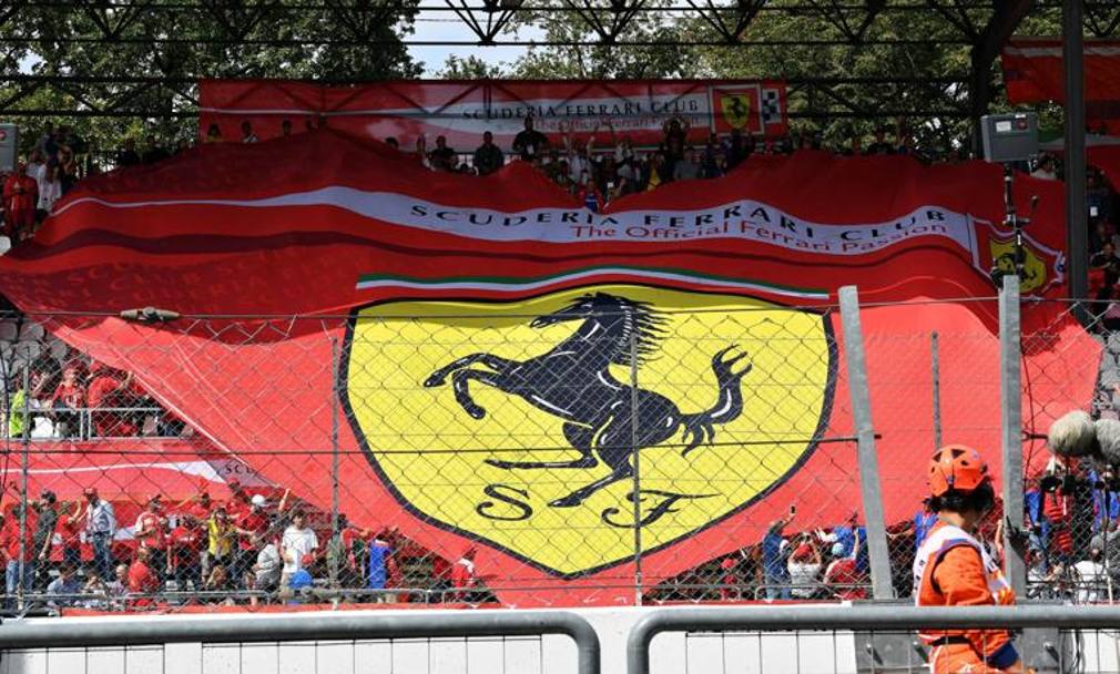 Il cuore Ferrari batte forte a Monza. ANSA